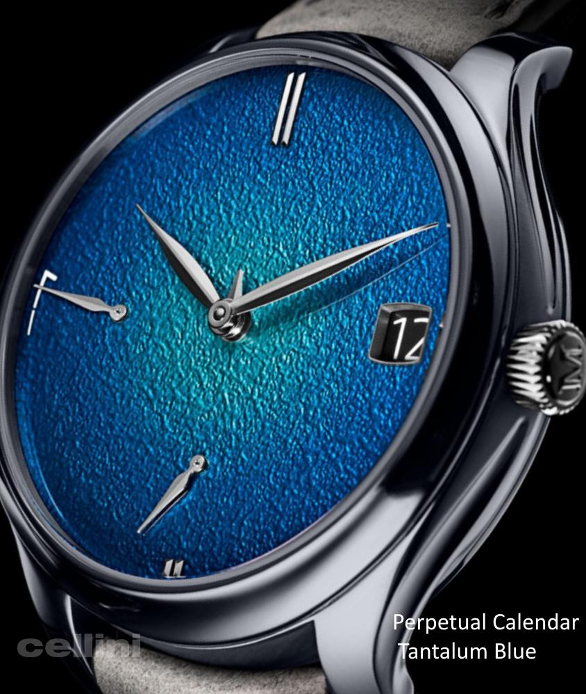 cellini Endeavour Perpetual Calendar Tantalum Blue