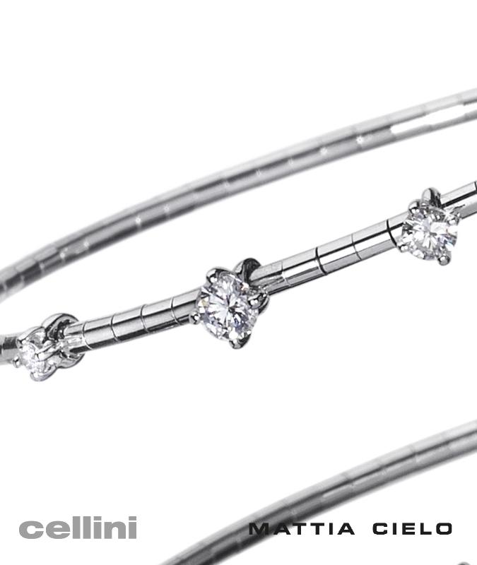 cellini Flexible 3 row Diamond Bracelet