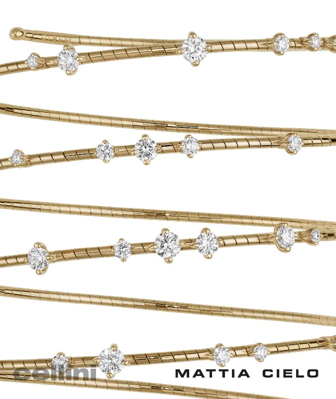 Cellini Flexible 5 Row Diamond Bracelet