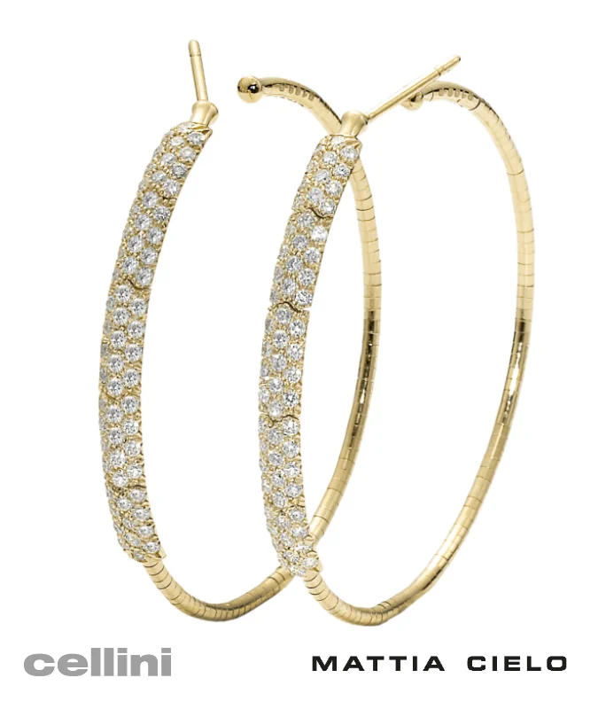 cellini Flexible Diamond Pavè Earrings