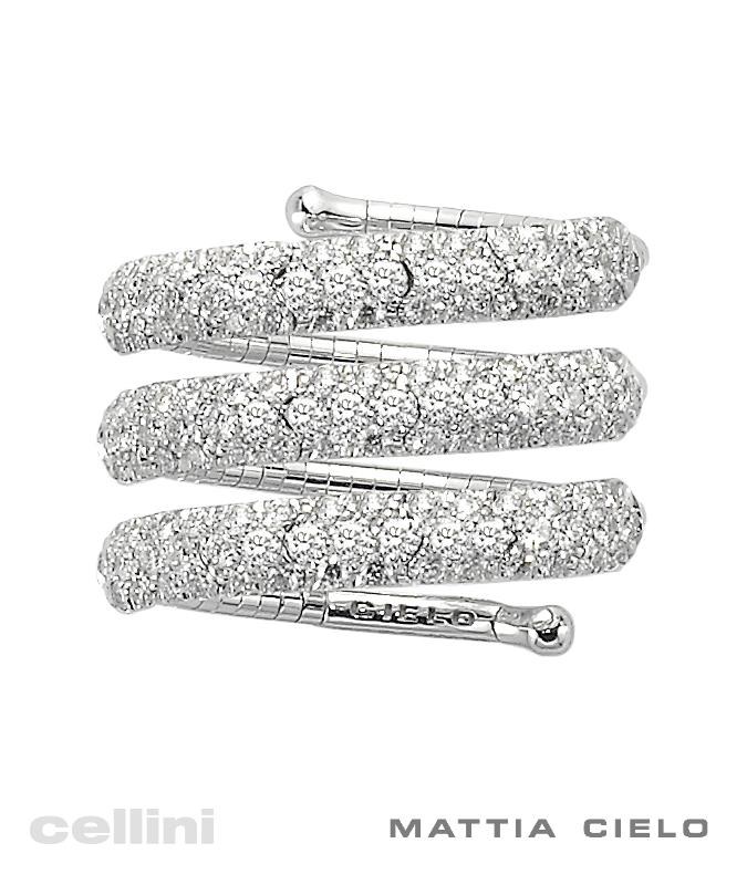 cellini Flexible Pave Diamond Ring