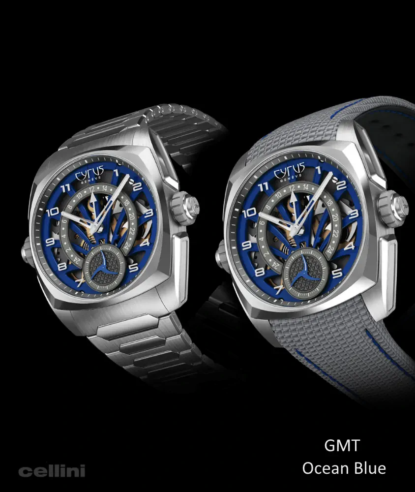 Cellini Klepcys GMT Ocean Blue