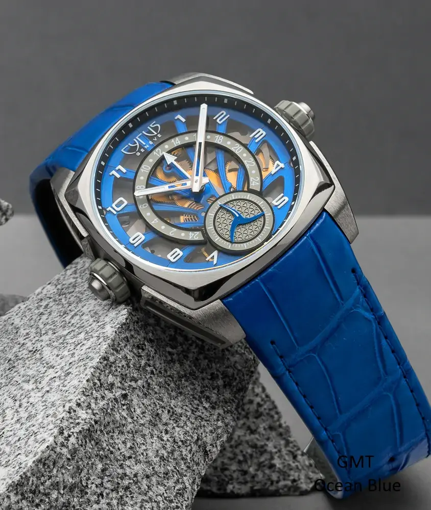 Cellini Klepcys GMT Ocean Blue