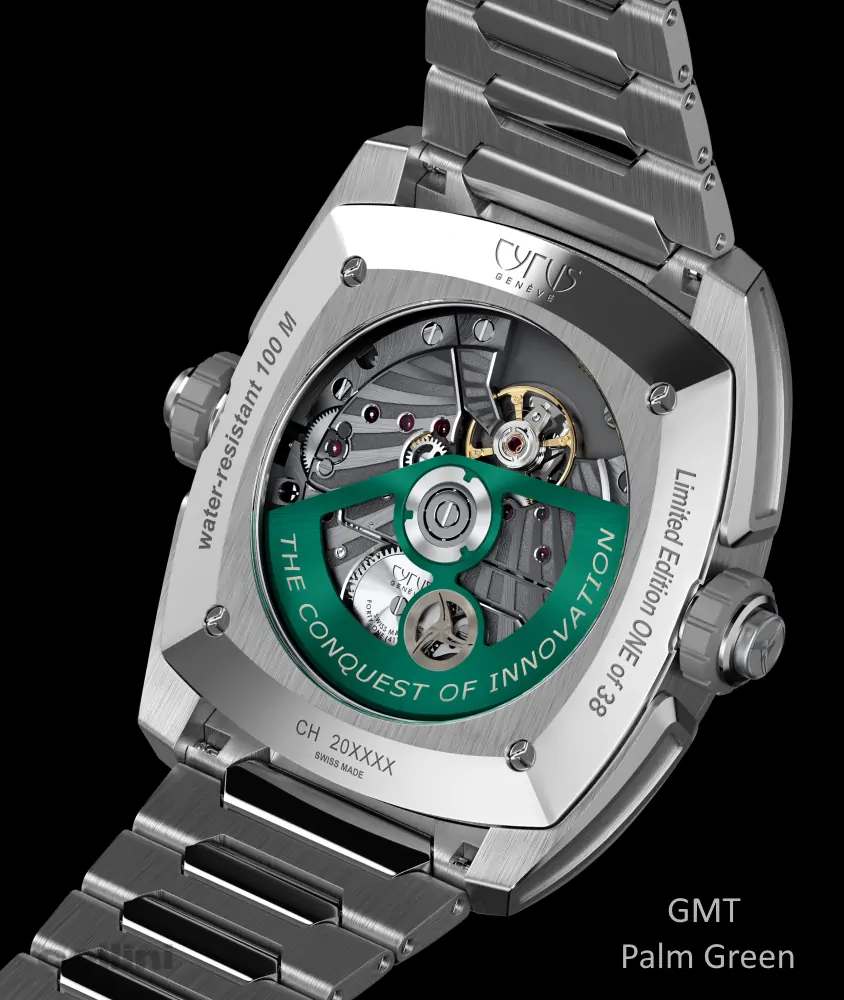 Cellini Klepcys GMT Palm Green