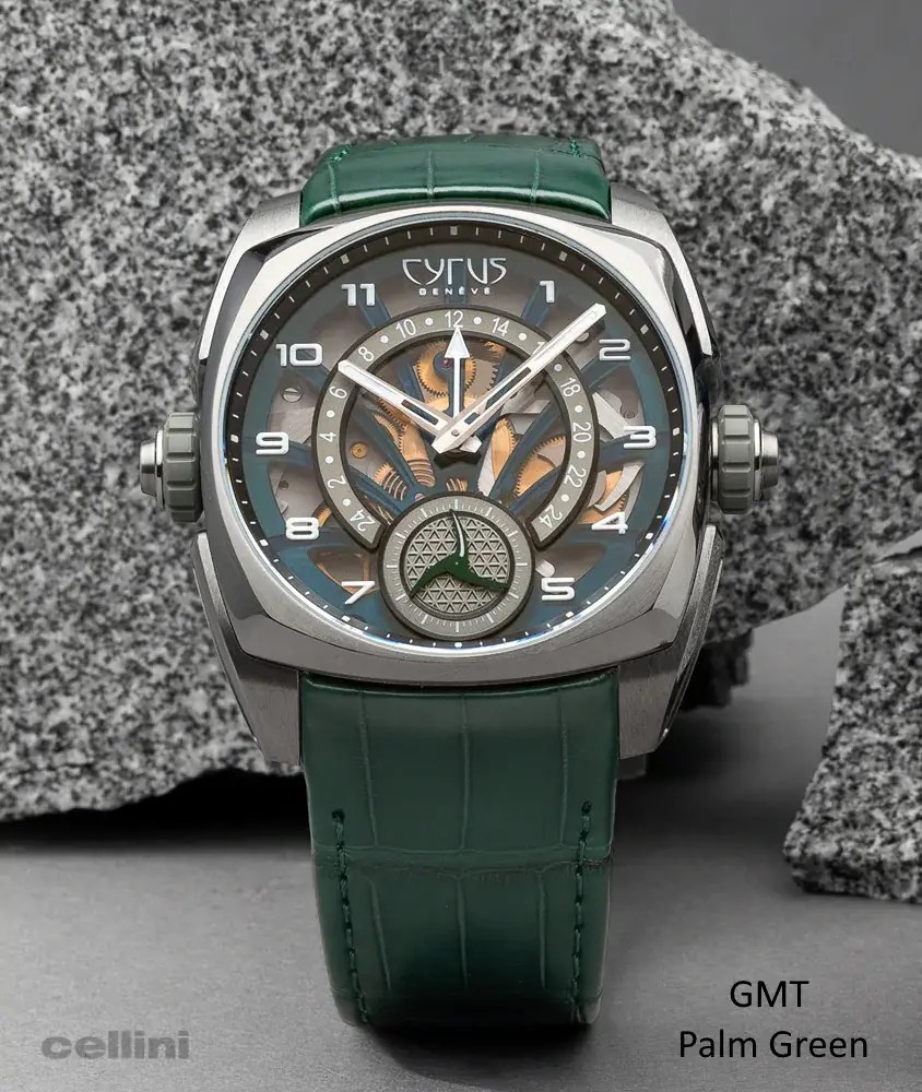 Cellini Klepcys GMT Palm Green