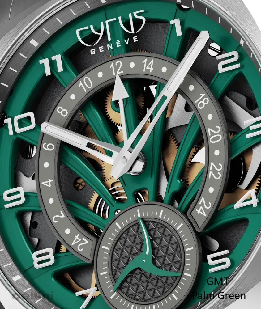 cellini Klepcys GMT Palm Green