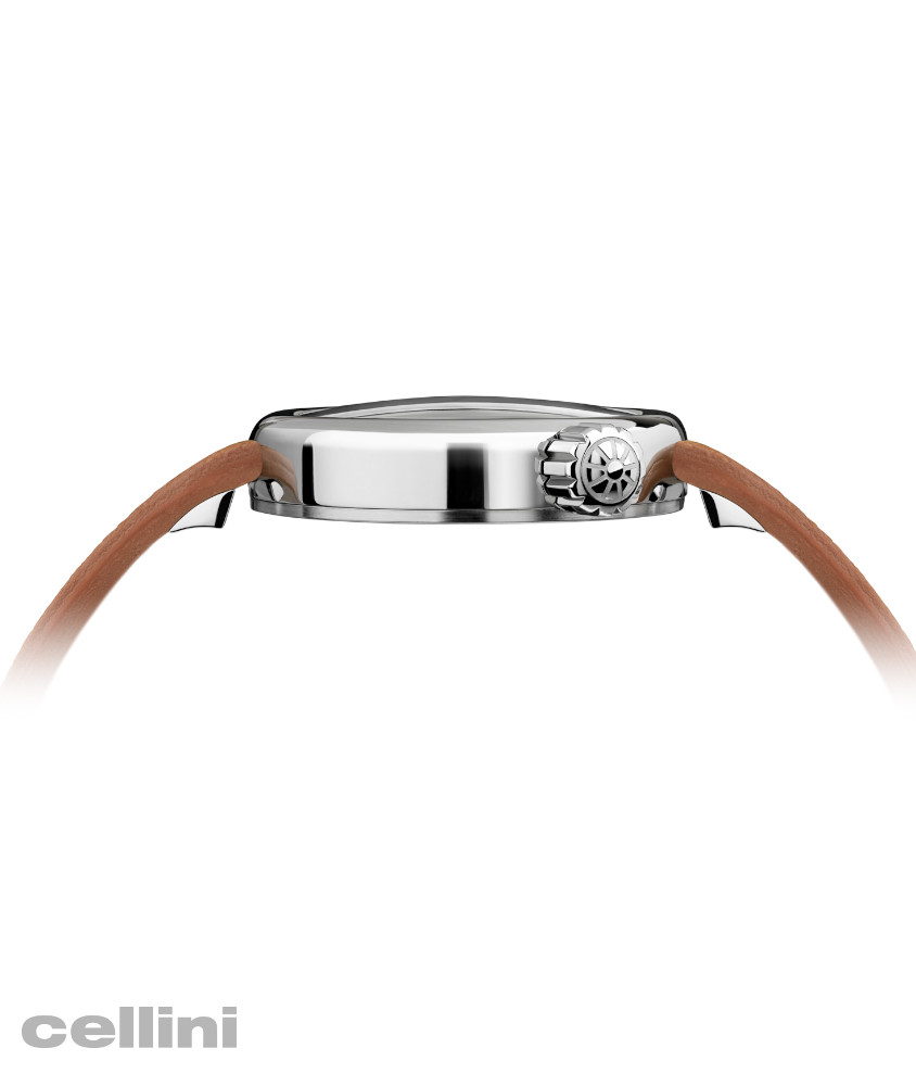 Cellini Manometro Compressed Polished Black