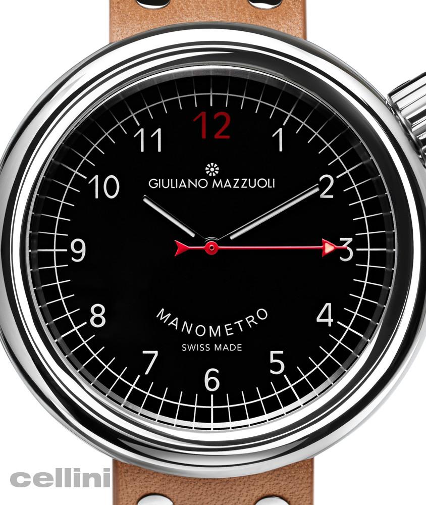 cellini Manometro Compressed Polished Black