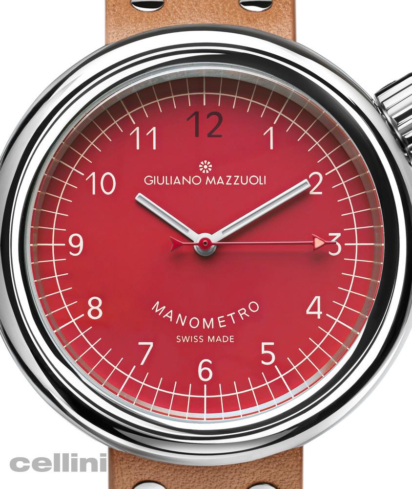 cellini Manometro Compressed Polished Red