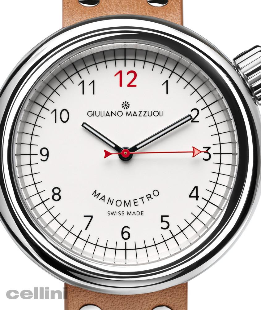 cellini Manometro Compressed Polished White