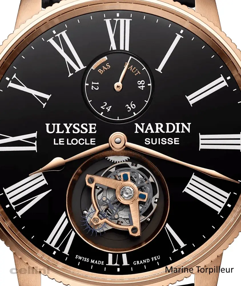 cellini Marine Torpilleur Tourbillon Rose Gold