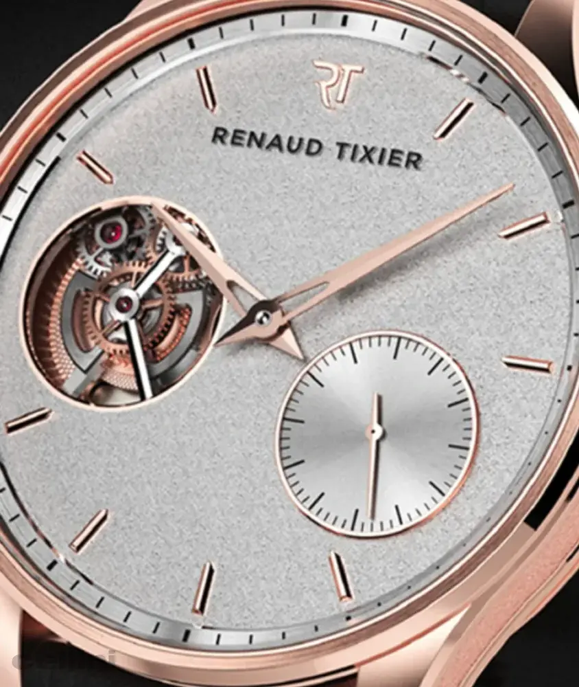 cellini Monday -Grained Silver -Rose Gold