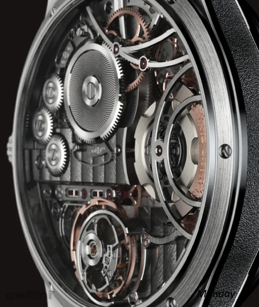 cellini Monday -Salmon -White Gold