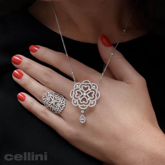 cellini Multi-Hearts Diamond Ring