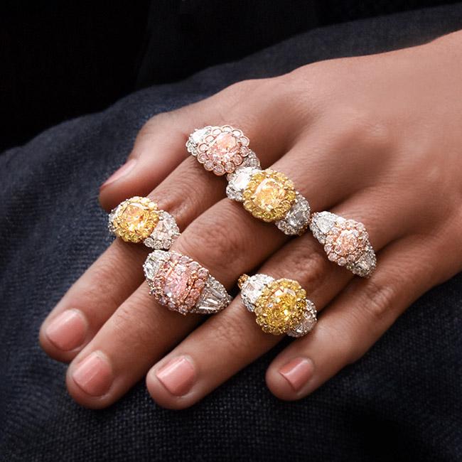 cellini Natural Fancy Pink Diamond Ring