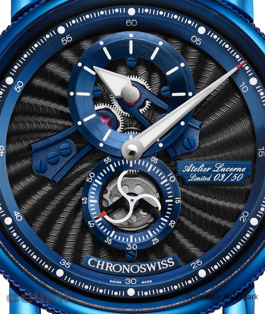cellini Open Gear Blue Spark