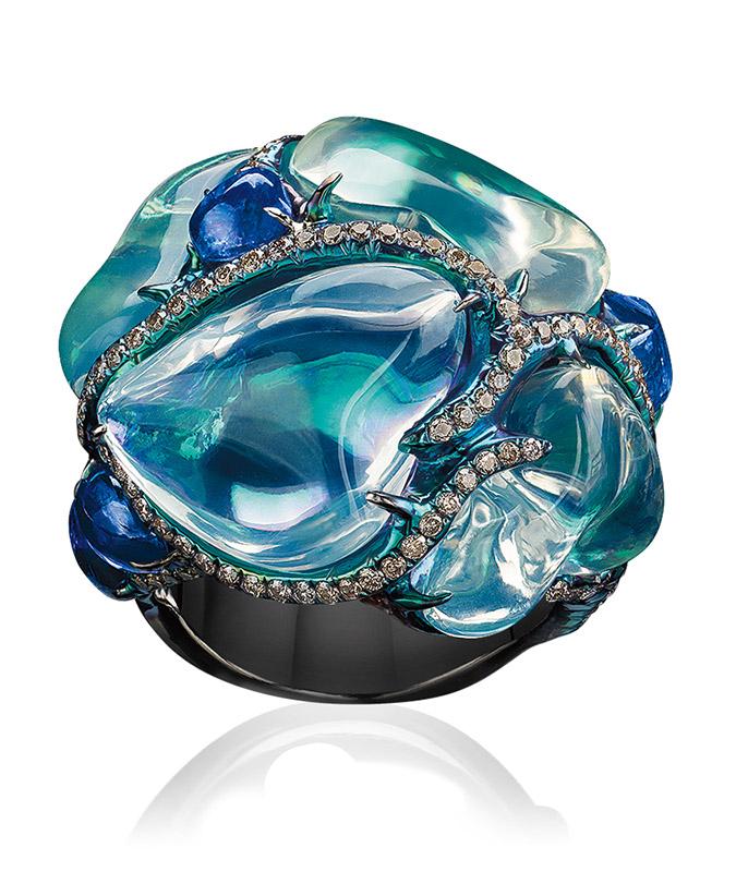 cellini Organic Shaped Opal Ring