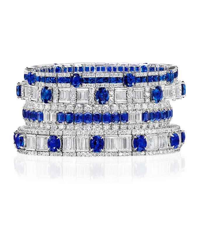 cellini Oval Sapphire and Diamond Bracelet