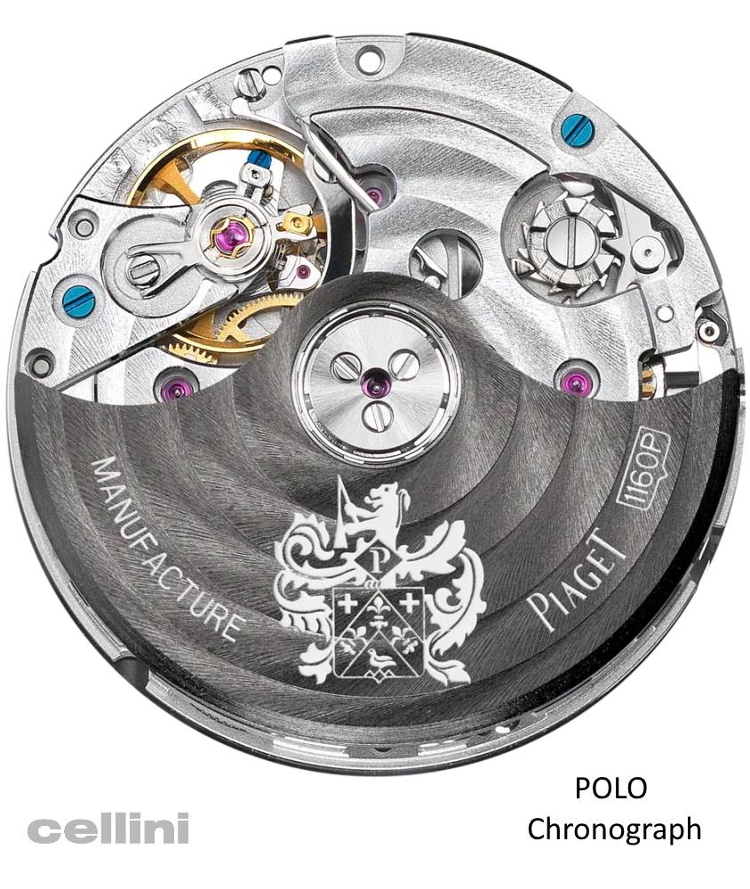 Cellini Piaget Polo Chronograph Silver Dial