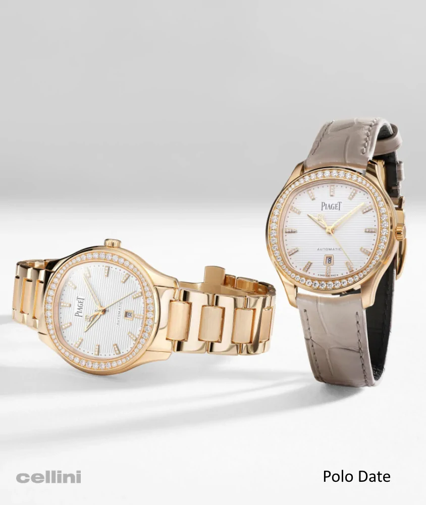 cellini Piaget Polo Date w Diamonds