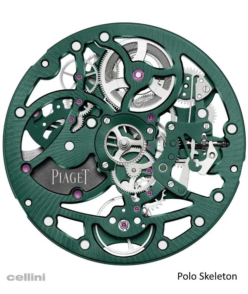 Cellini Piaget Polo Skeleton Green