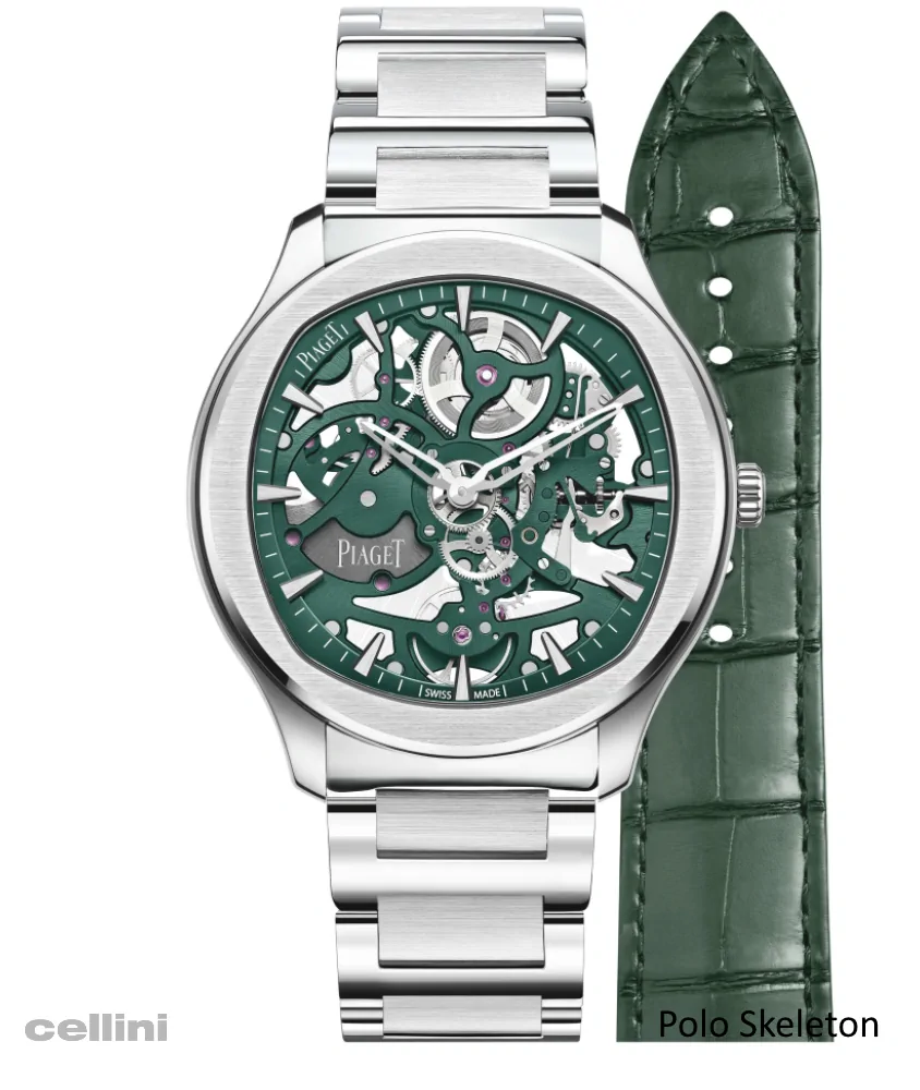 cellini Piaget Polo Skeleton Green