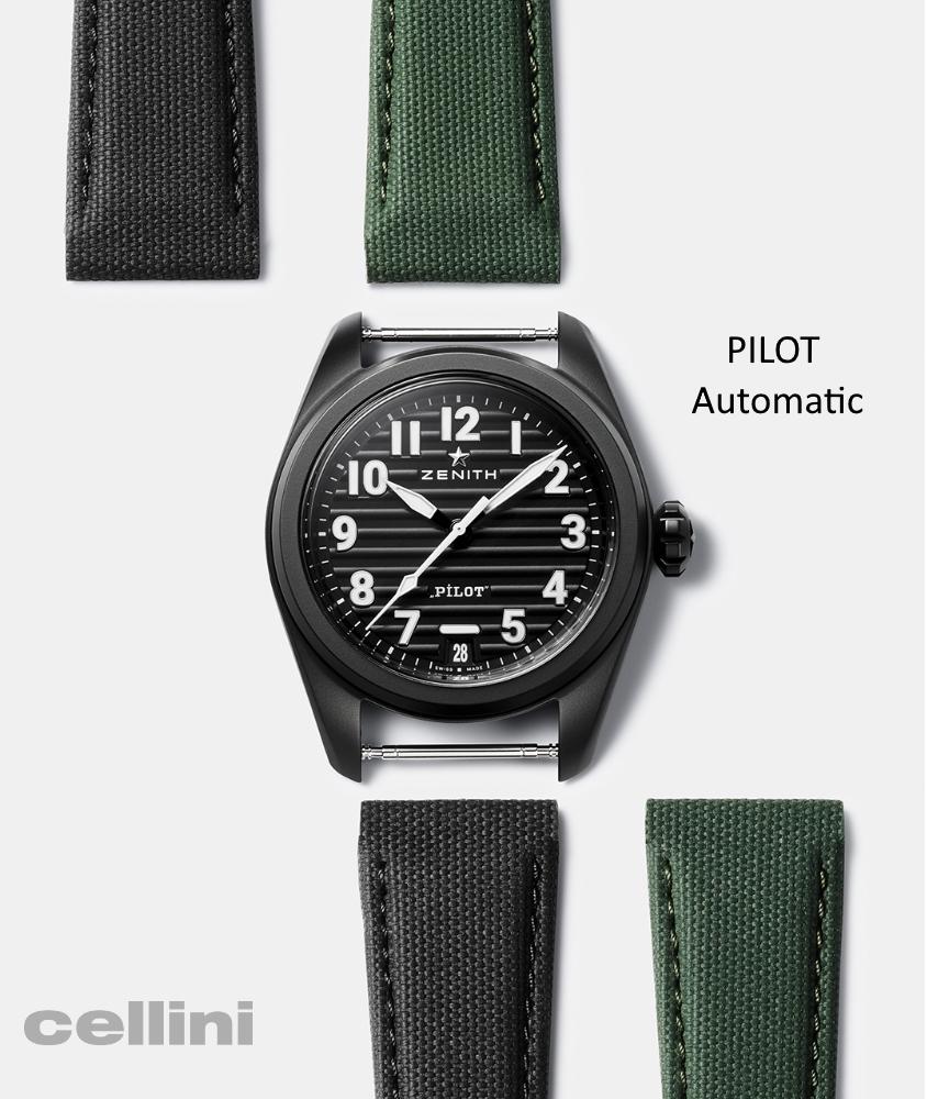 Cellini Pilot Automatic Black Ceramic
