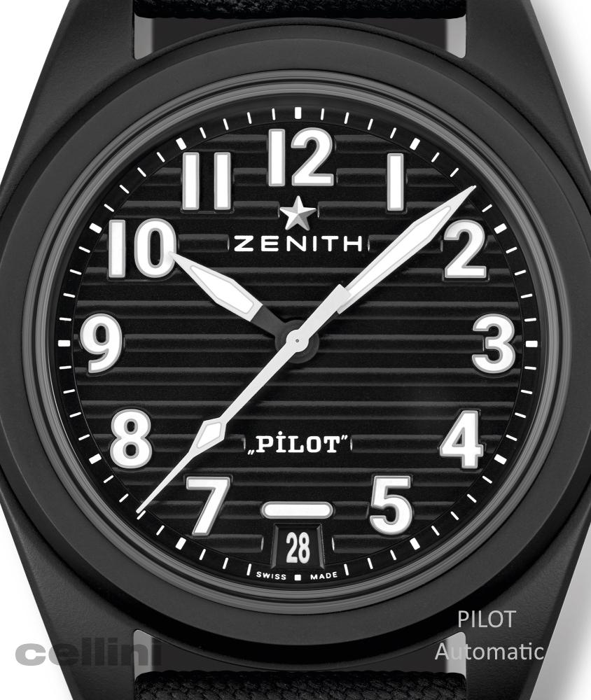 cellini Pilot Automatic Black Ceramic