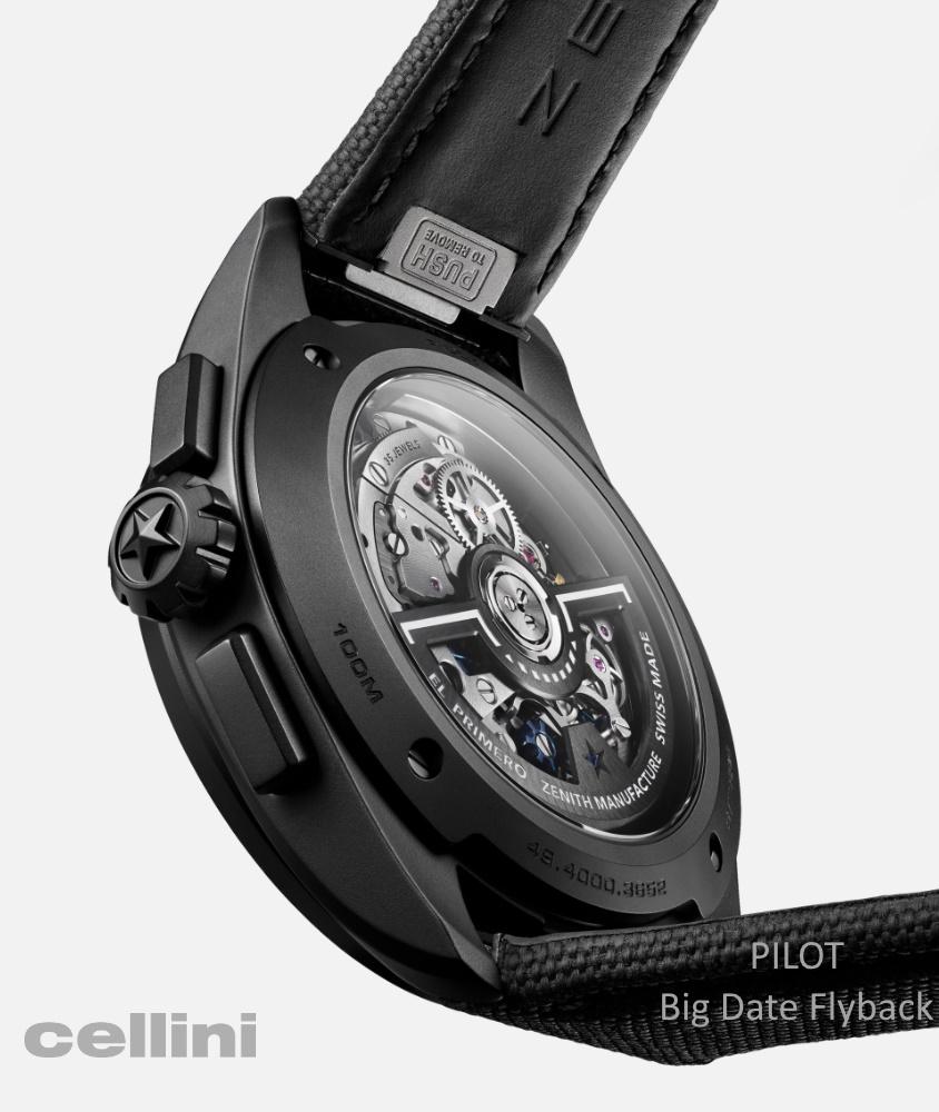 Cellini Pilot Big Date Flyback Ceramic