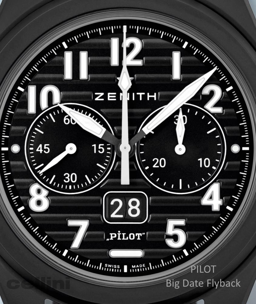 cellini Pilot Big Date Flyback Ceramic