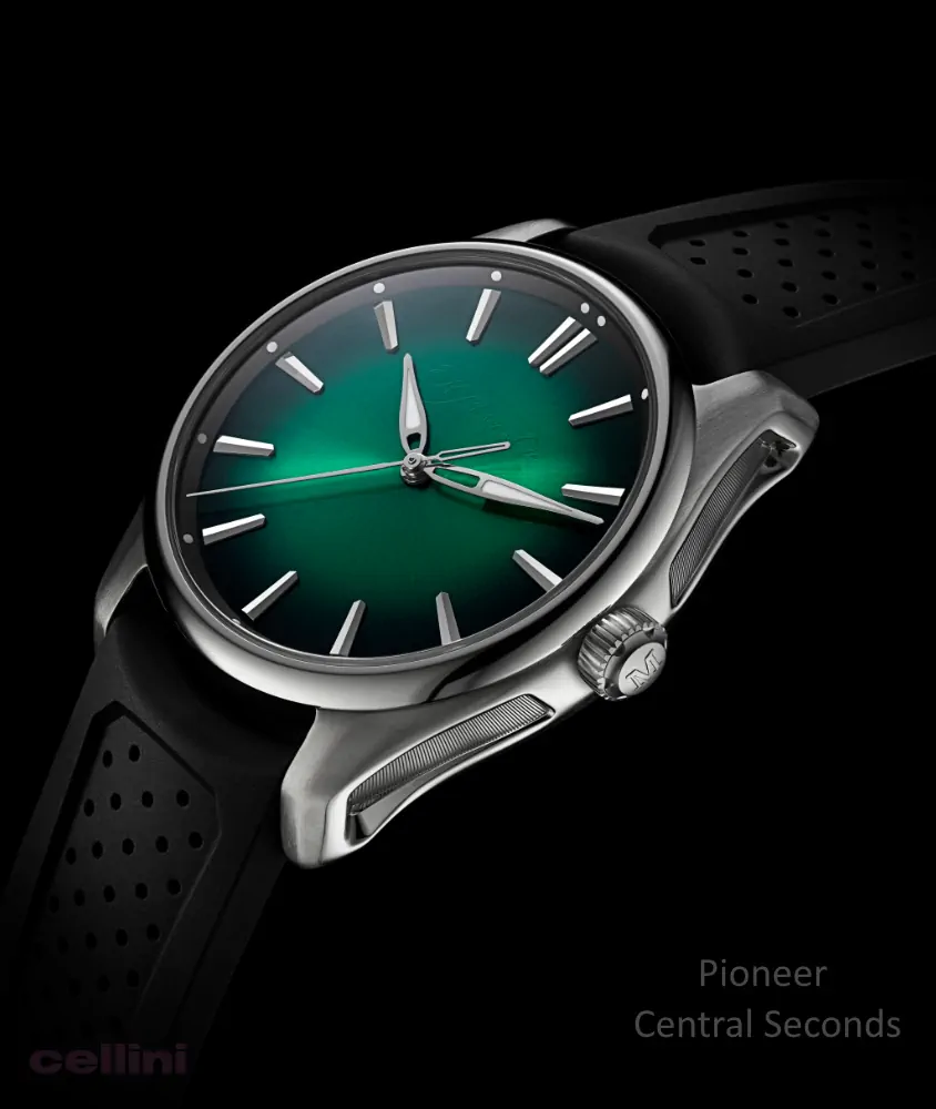 Cellini Pioneer Centre Seconds Cosmic Green