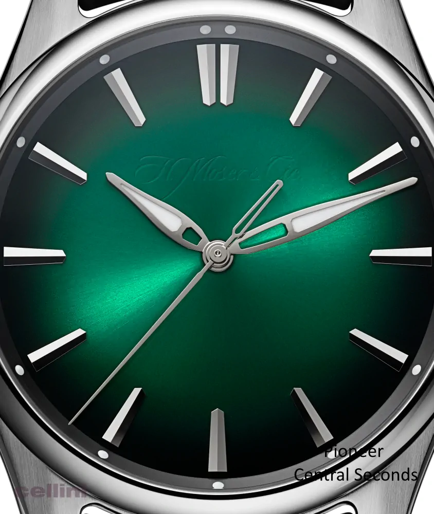 cellini Pioneer Centre Seconds Cosmic Green