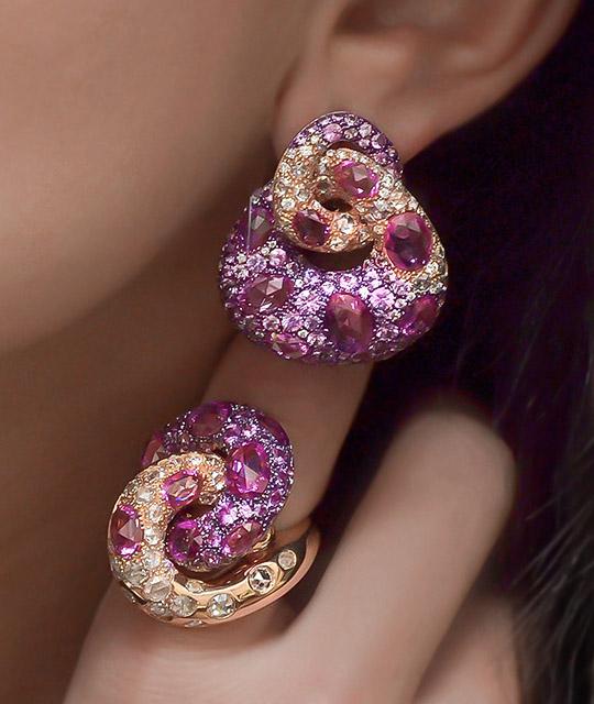 Cellini Purple Sapphire Knot Ring