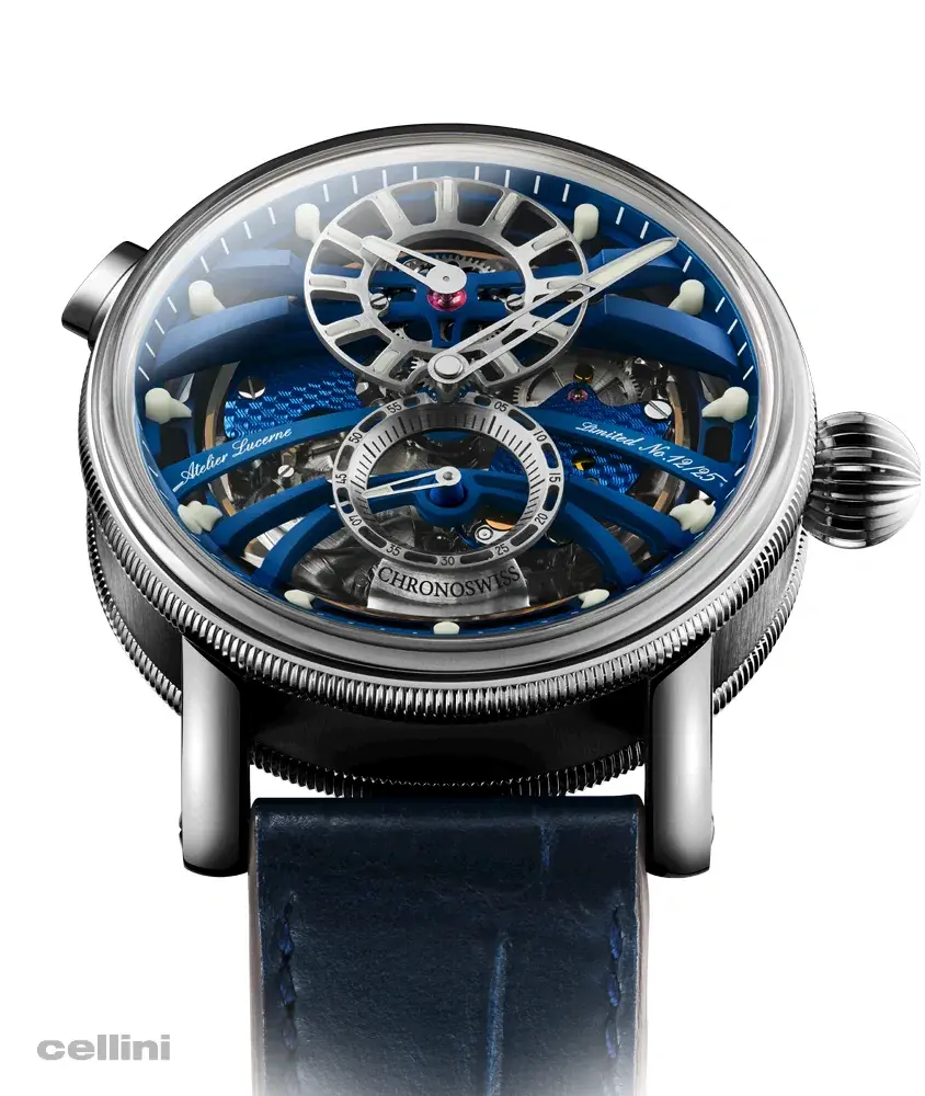Cellini Q-Repeater Blue Note – 42mm Auto Titanium