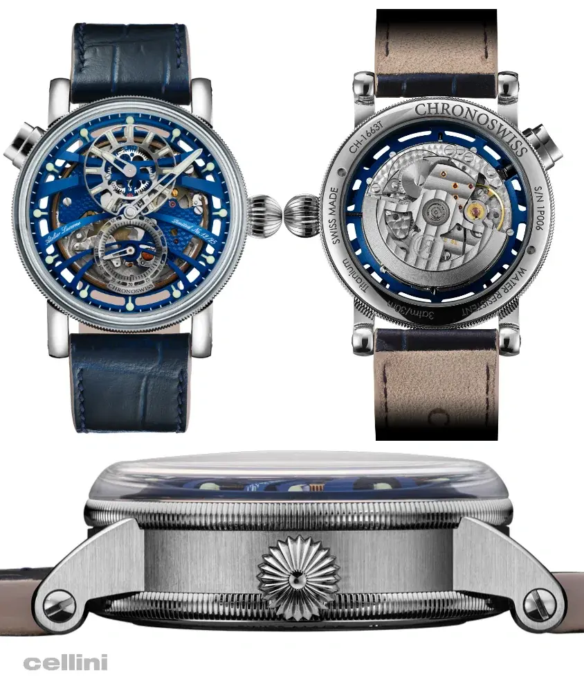 Cellini Q-Repeater Blue Note – 42mm Auto Titanium