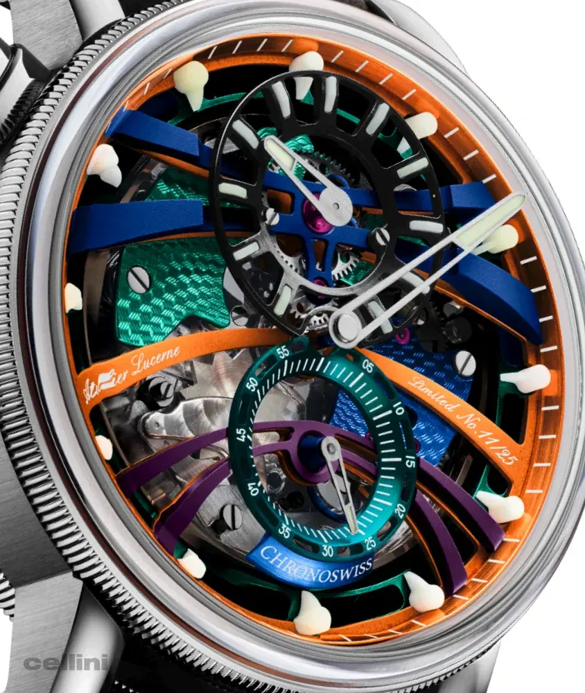 cellini Q-Repeater Scream – 42mm Auto Titanium