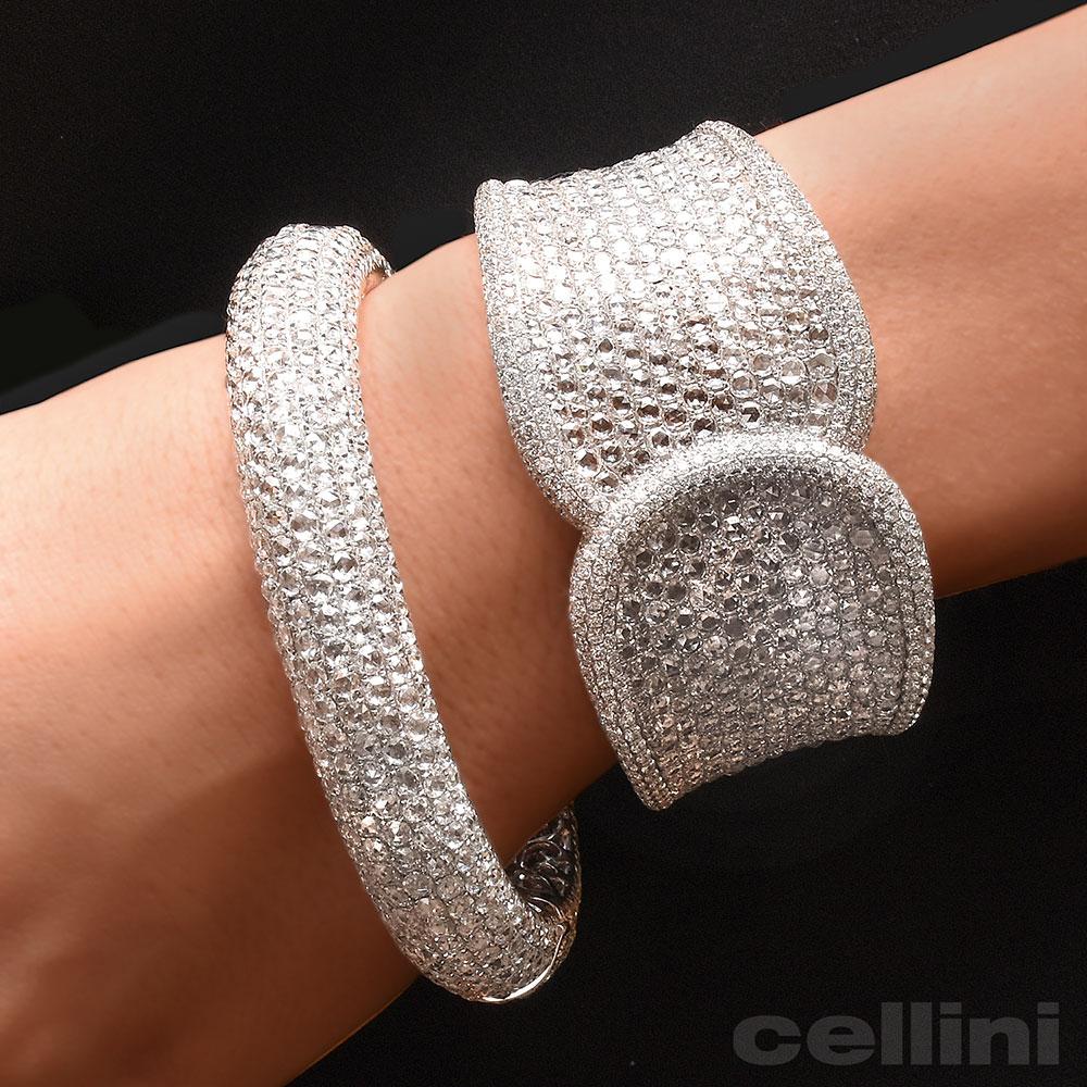 cellini Rose-Cut Diamond Cuff