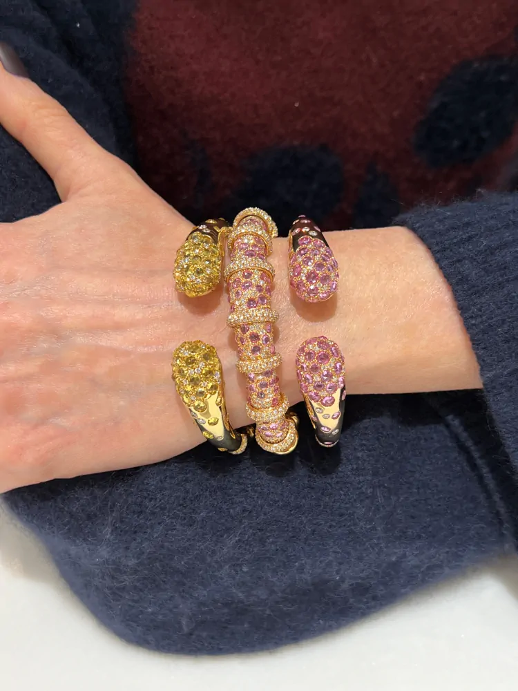 cellini Rose-Cut Yellow Sapphire Bracelet