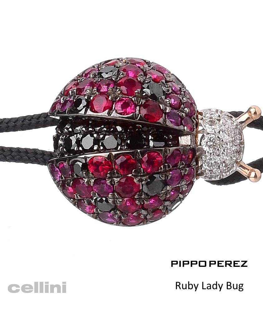 cellini Ruby Lady Bug Bracelet