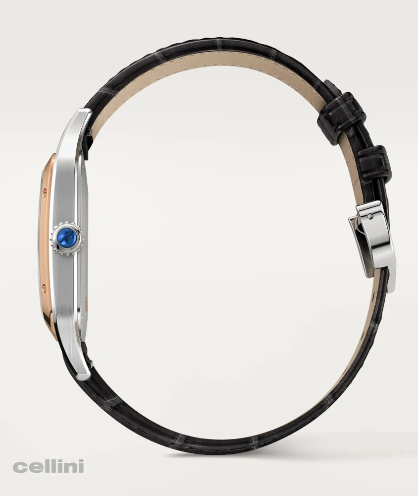 Cellini Santos Dumont Large Steel Rose Gold