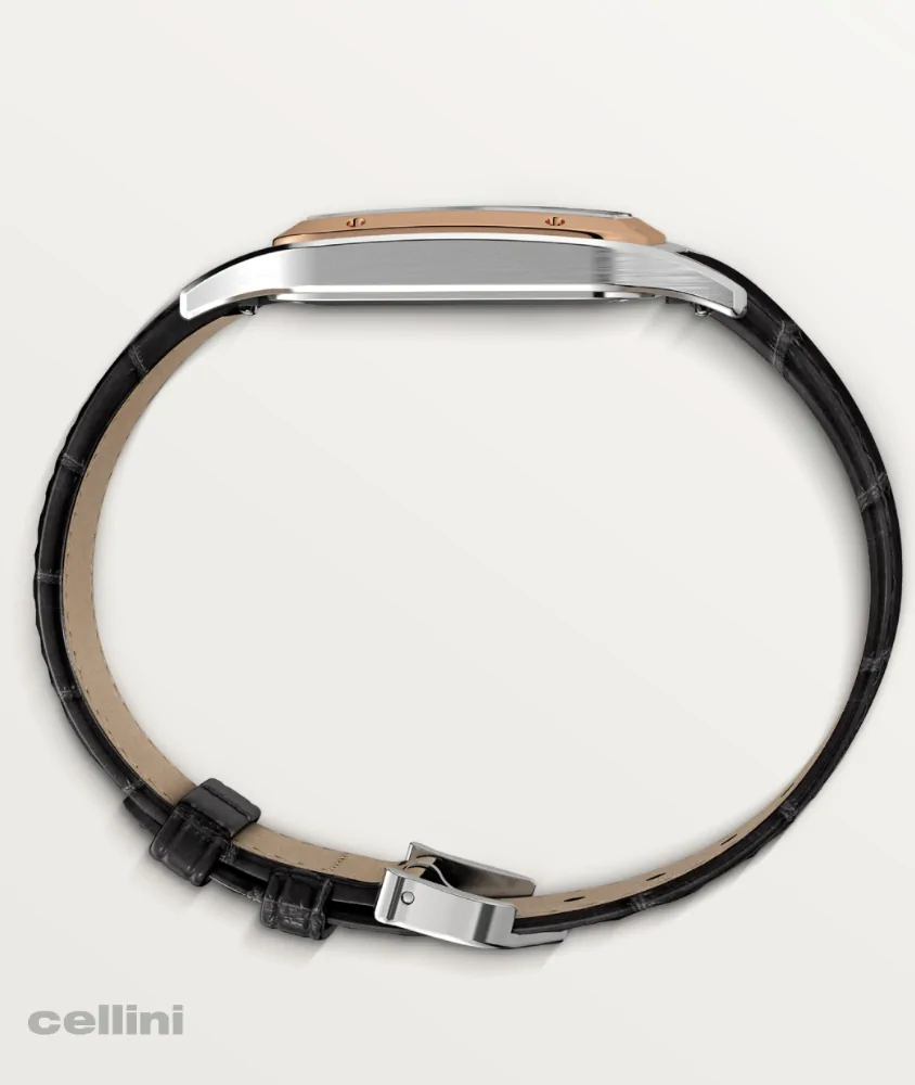 Cellini Santos Dumont Large Steel Rose Gold