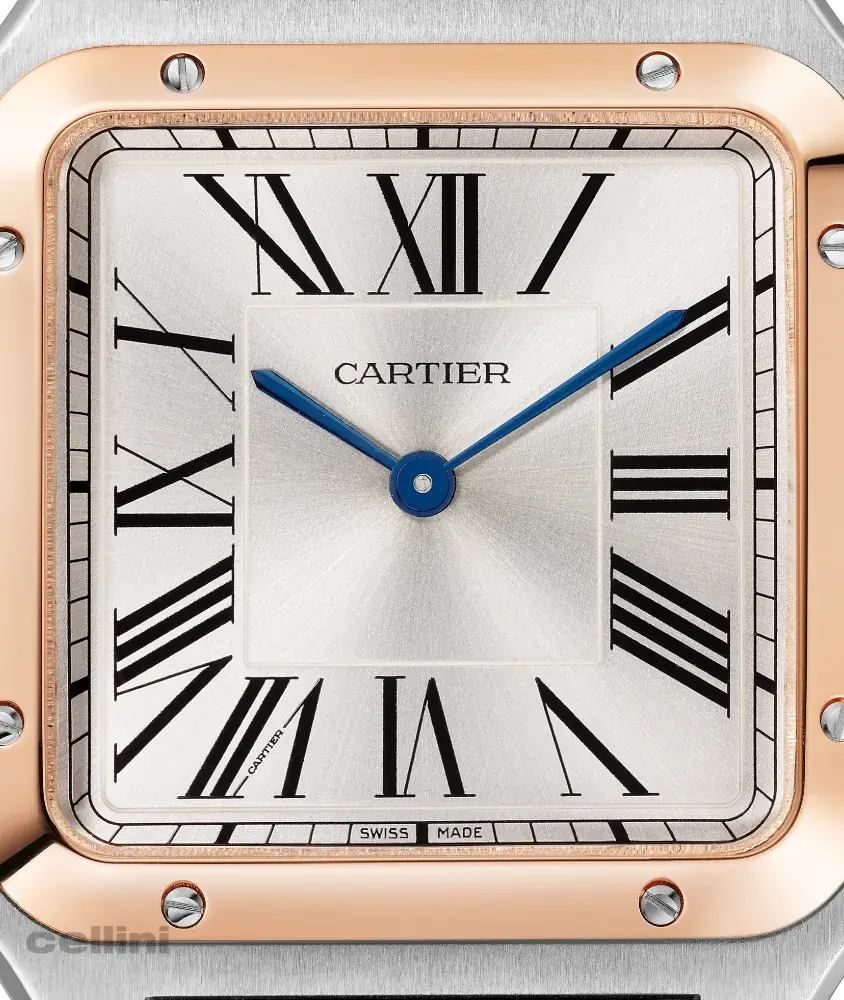 cellini Santos Dumont Large Steel Rose Gold