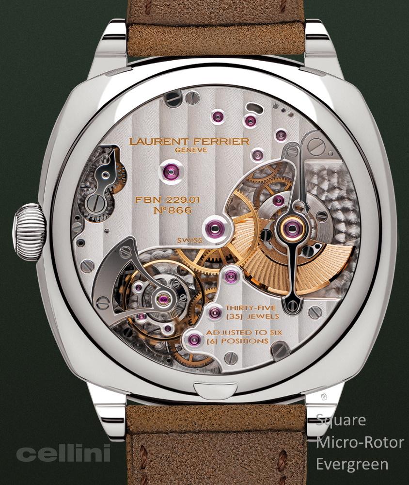 Cellini Square Micro-Rotor Evergreen