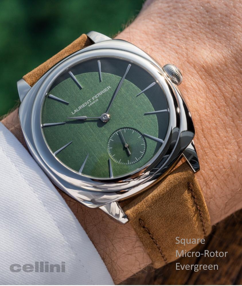 Cellini Square Micro-Rotor Evergreen