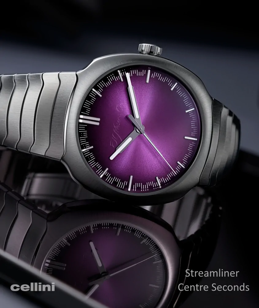 Cellini Streamliner Centre Seconds Purple Haze