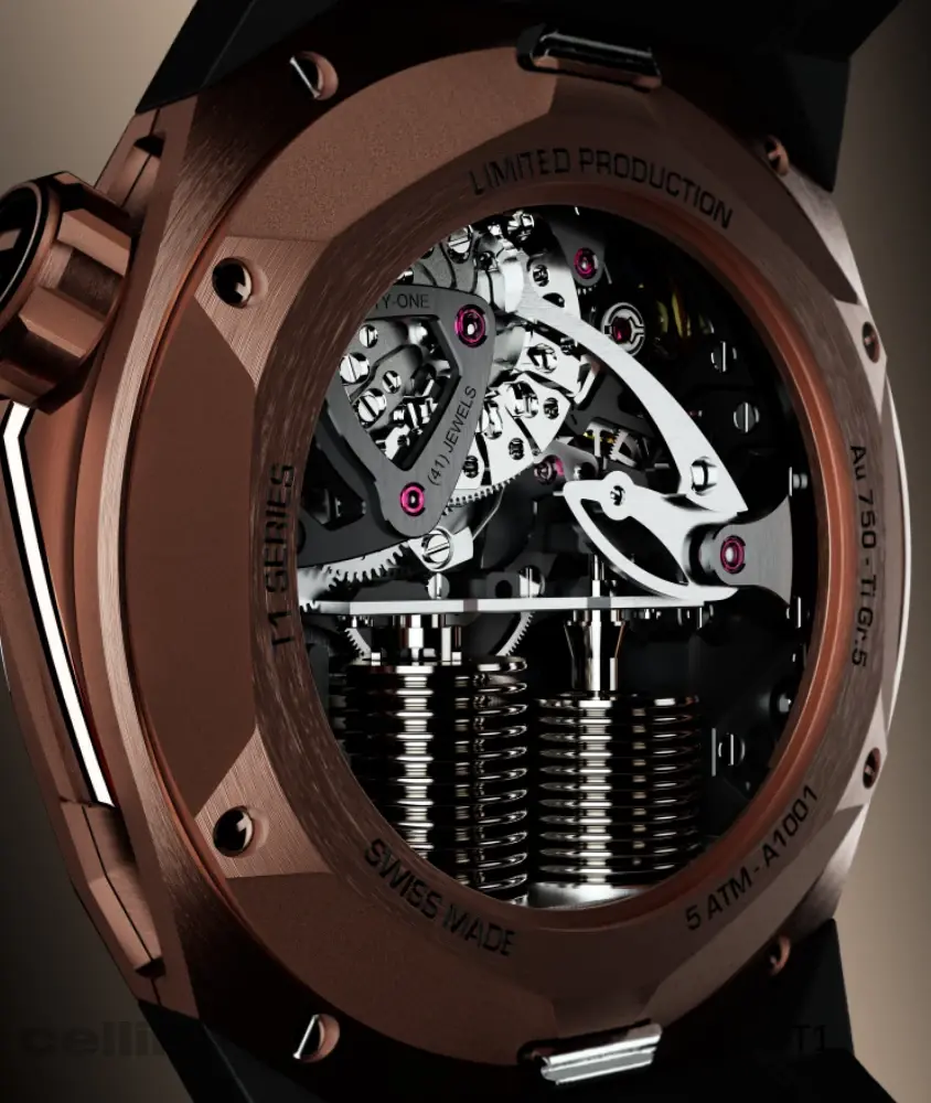 Cellini T1 Rose Gold Titanium – Deep Blue