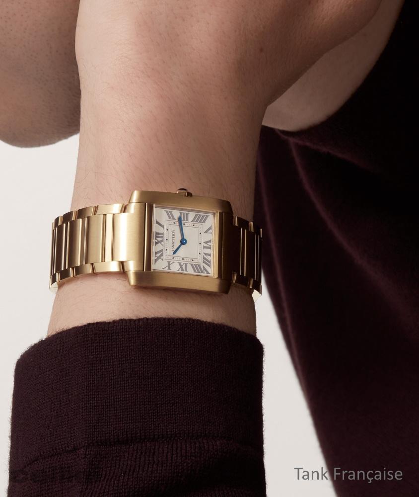 Cellini Tank Française – Medium Gold