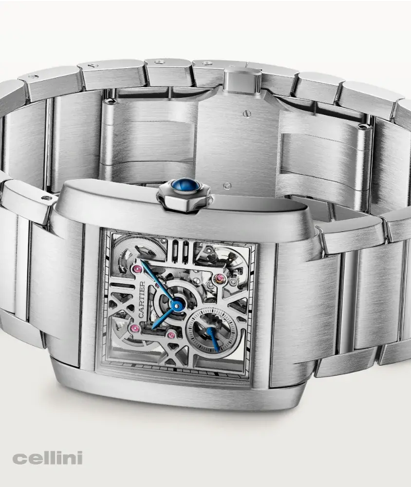Cellini Tank Française Skelton Watch
