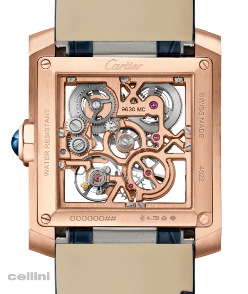 Cellini Tank Française Skelton Watch Large