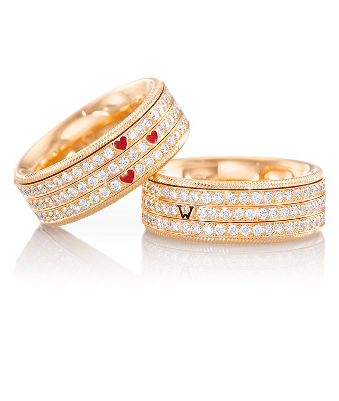 cellini Three Hearts One Love Ring